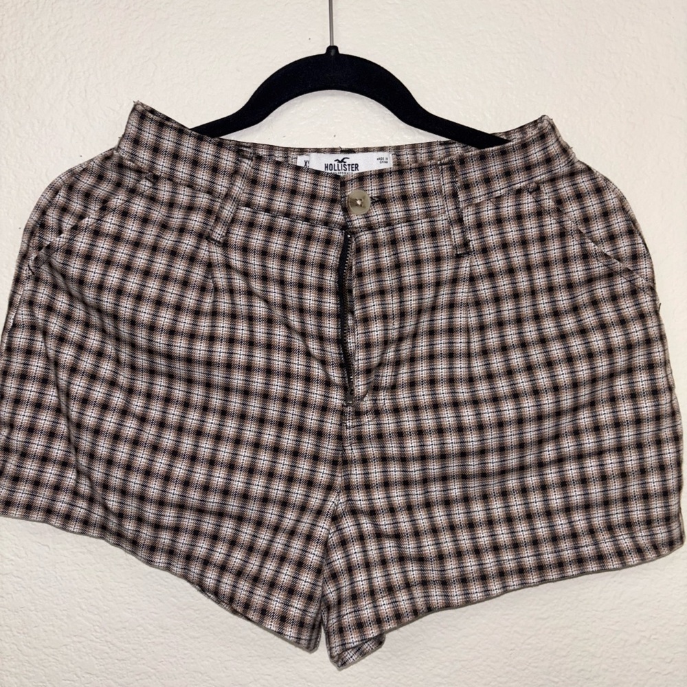 Plaid Print Hollister Skort Bottoms Size XS short / skirt